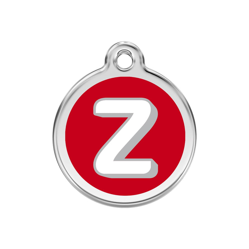 Alphabet Tag Letter Z Red - Large