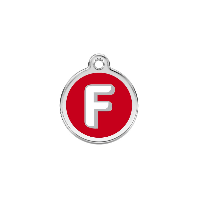 Alphabet Tag Letter F Red - Large