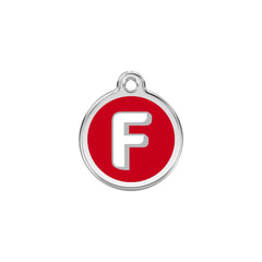 Alphabet Tag Letter F Red - Large