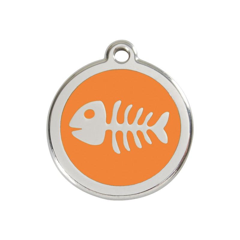 Fish Skeleton Orange - Medium