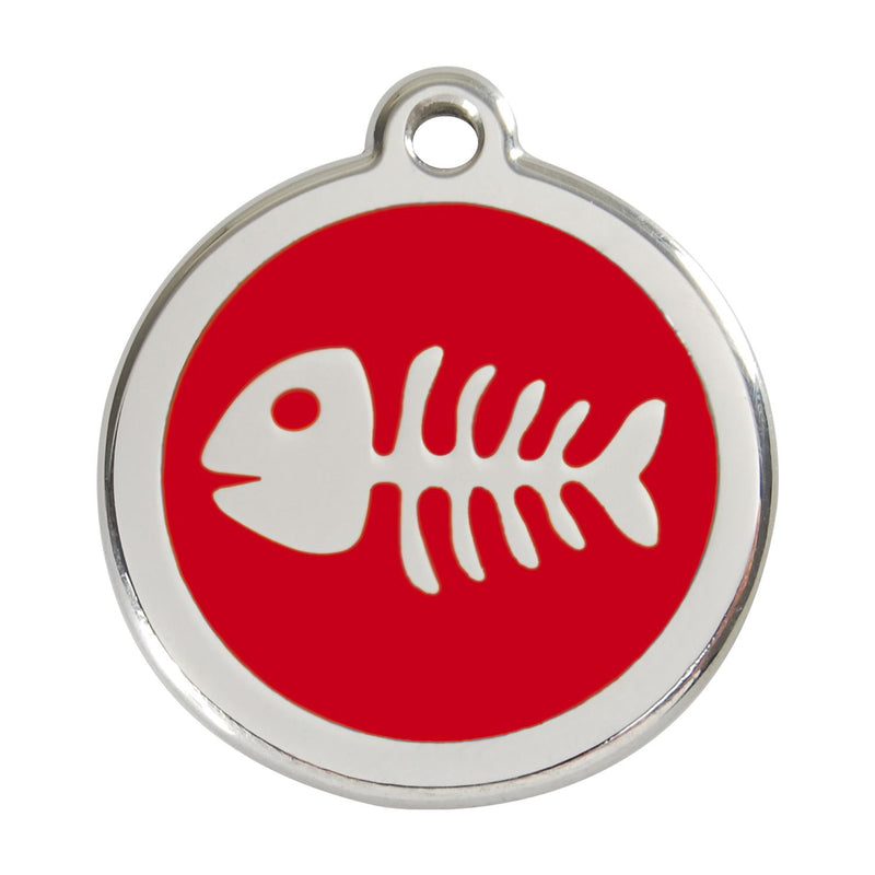 Fish Skeleton Red  - Large