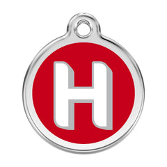 Alphabet Tag Letter H Red - Large