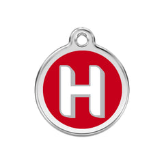 Alphabet Tag Letter H Red - Large