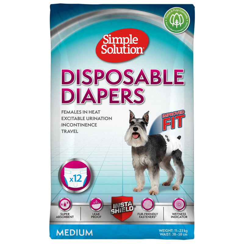 S Solution Bitch Disposable Diapers x12