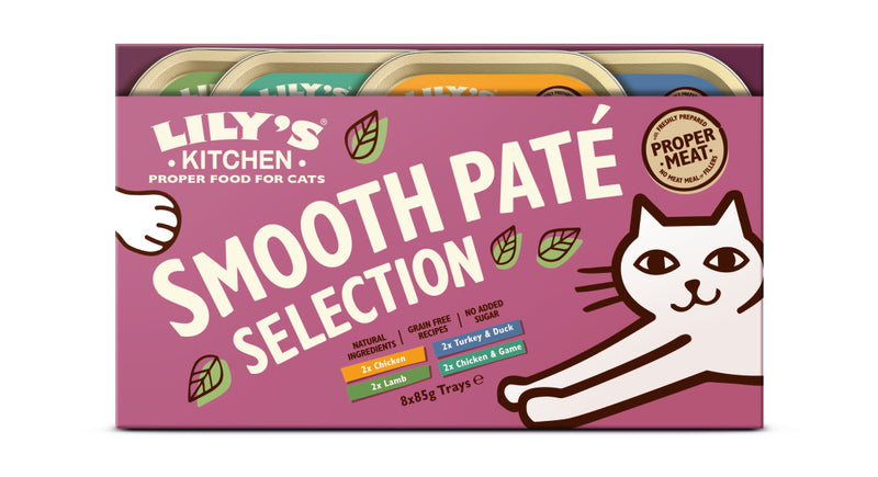 Lilys Kitchen Cat Smth Pate Mix 4x8x85g