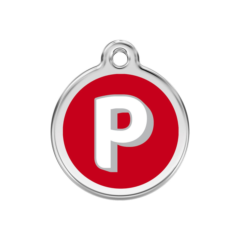 Alphabet Tag Letter P Red - Large