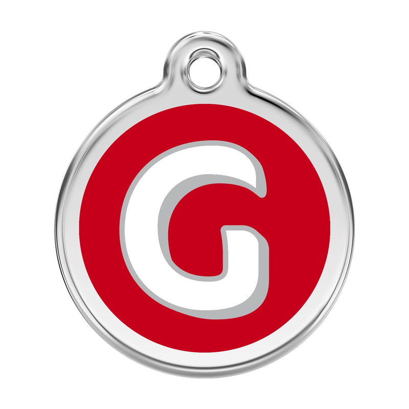 Alphabet Tag Letter G Red - Large