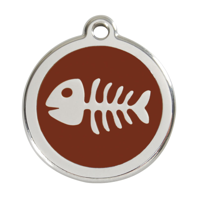 Fish Skeleton Brown - Large