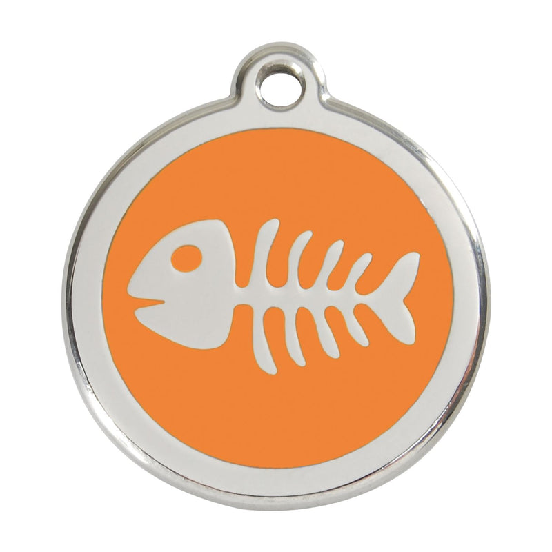 Fish Skeleton Orange - Large