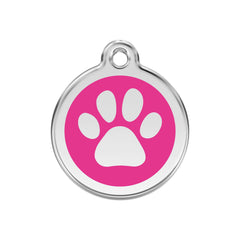 Paw Print Hot Pink - Medium