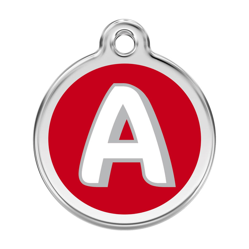 Alphabet Tag Letter A Red - Large