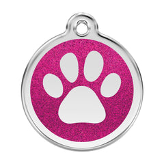 Paw Print Hot Pink - Large