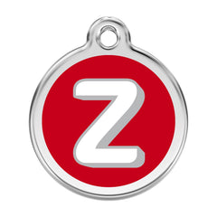 Alphabet Tag Letter Z Red - Large