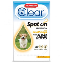 Bob Martin Flea Clear Small Dog 24Wk (2-10kg)3x6