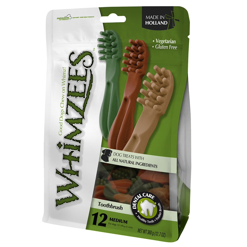 Whimzees Toothbrush Med 6x12 Bags x110mm
