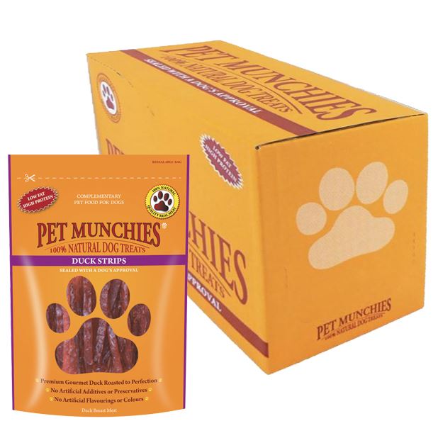 Stribedi Hwyaid Pet Munchies 8x90g