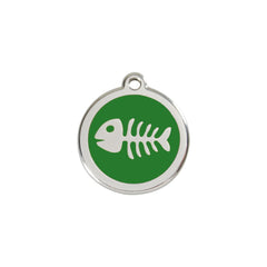 Fish Skeleton Green - Small