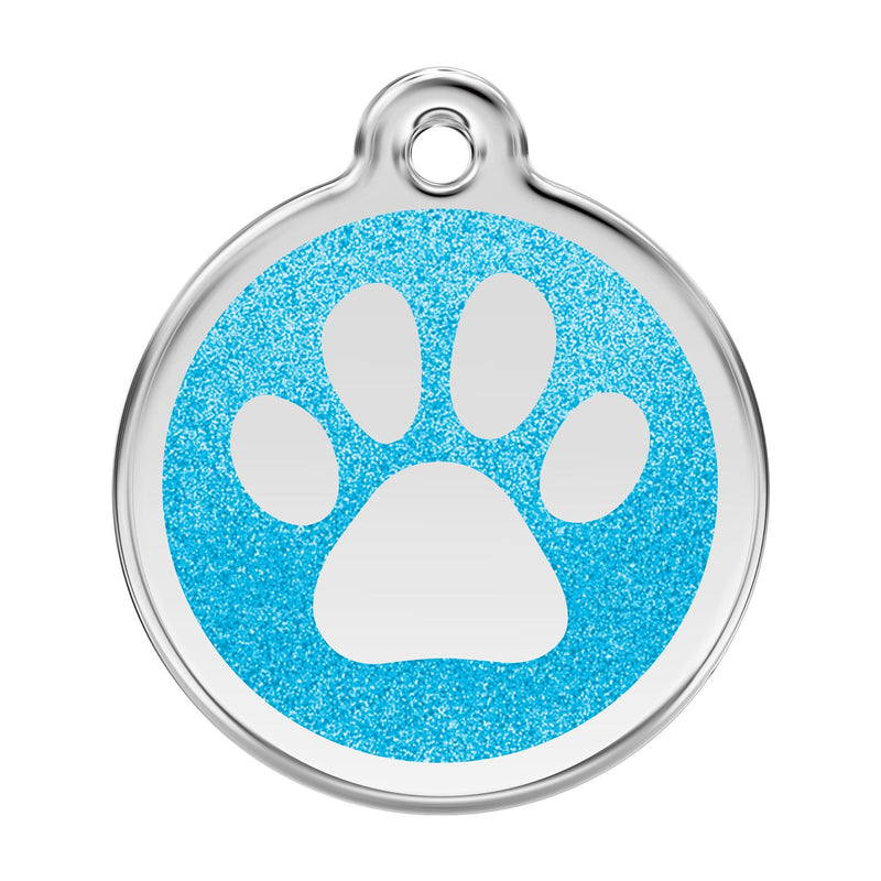 Paw Print Aqua - Large