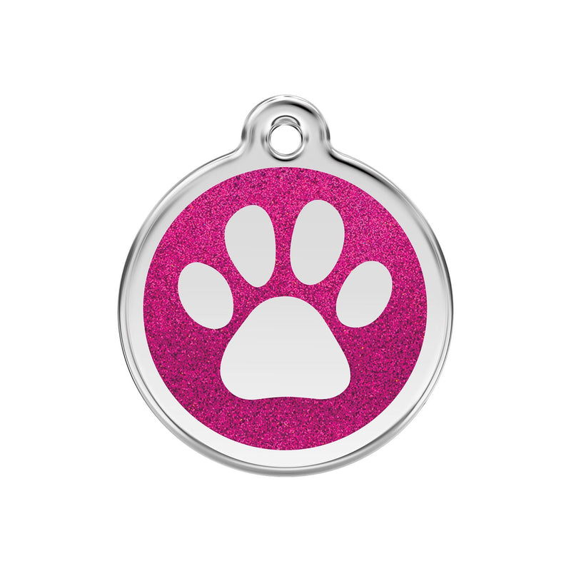 Paw Print Hot Pink - Large