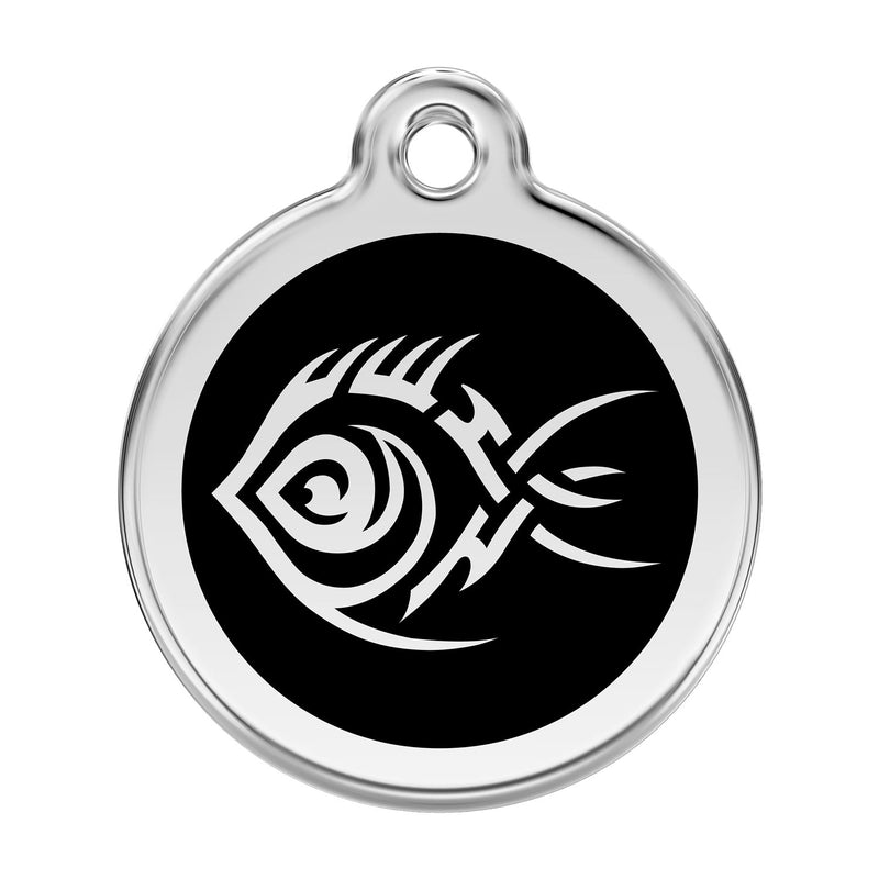 Tribal Fish Black - Large