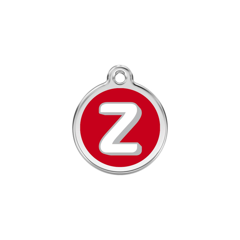 Alphabet Tag Letter Z Red - Large