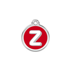 Alphabet Tag Letter Z Red - Large