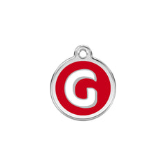 Alphabet Tag Letter G Red - Large