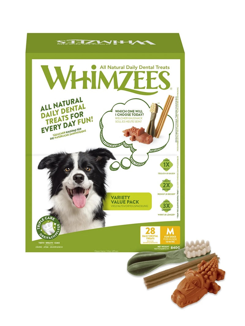 Whimzees Variety Box Medium x 28