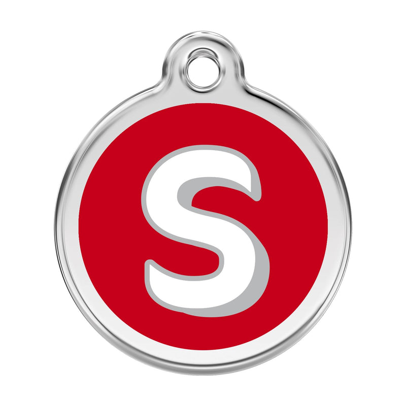 Alphabet Tag Letter S Red - Large