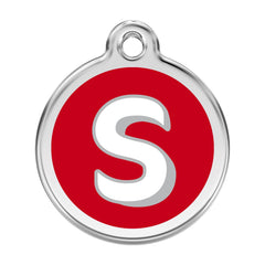 Alphabet Tag Letter S Red - Large