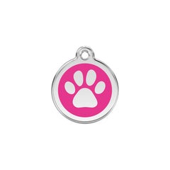 Paw Print Hot Pink - Small