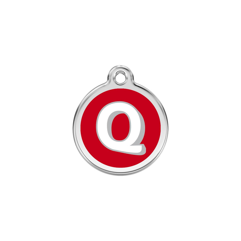 Alphabet Tag Letter Q Red - Large