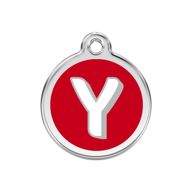 Alphabet Tag Letter Y Red - Large