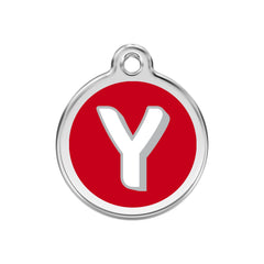 Alphabet Tag Letter Y Red - Large