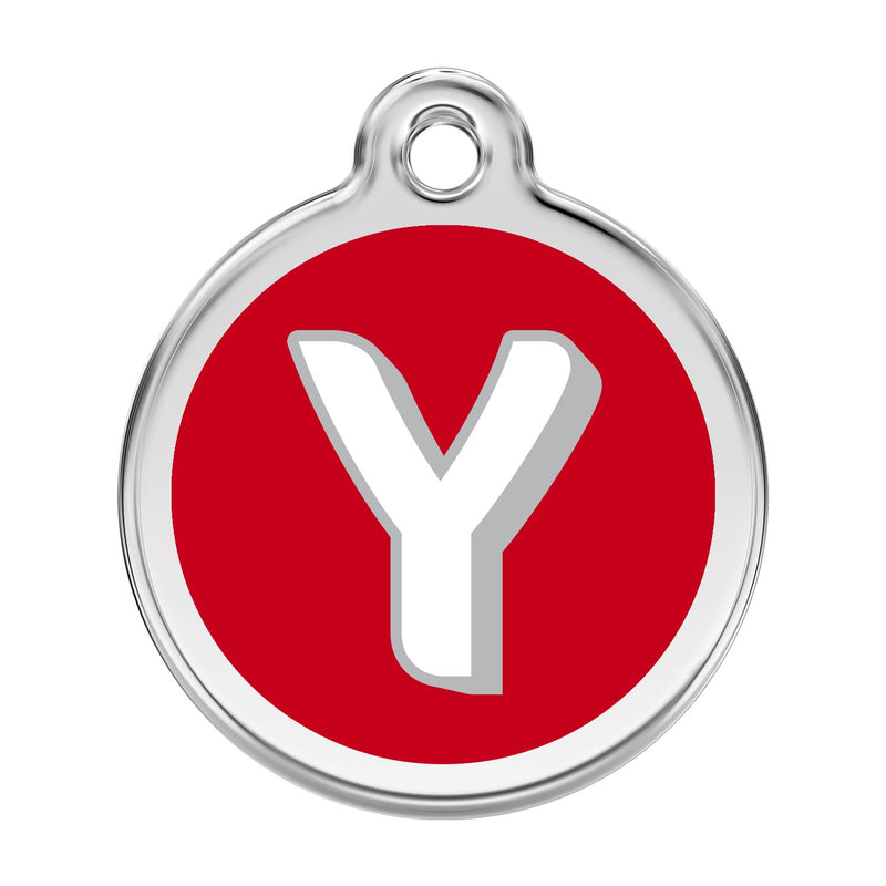 Alphabet Tag Letter Y Red - Large