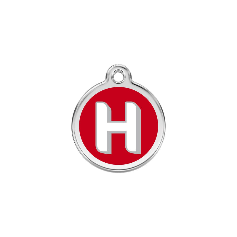 Alphabet Tag Letter H Red - Large