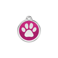 Paw Print Hot Pink - Large