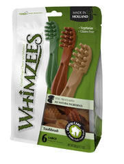 Whimzees Toothbrush Lrg 6x6 Bags x150mm