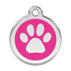 Paw Print Hot Pink - Large