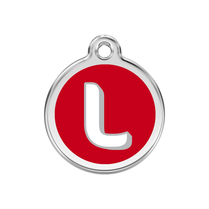 Alphabet Tag Letter L Red - Large