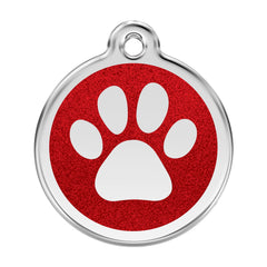 Paw Print Red - Large