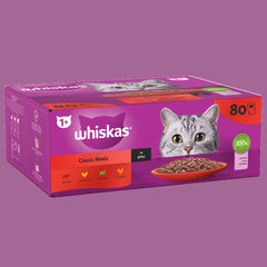 Whiskas Pch 1+ Prydau Cig Gry 80x85g