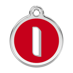 Alphabet Tag Letter I Red - Large