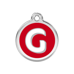 Alphabet Tag Letter G Red - Large