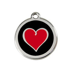 Heart Black Black / Red - Medium