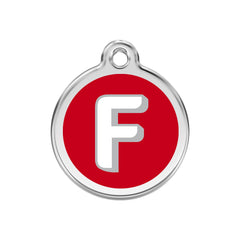 Alphabet Tag Letter F Red - Large