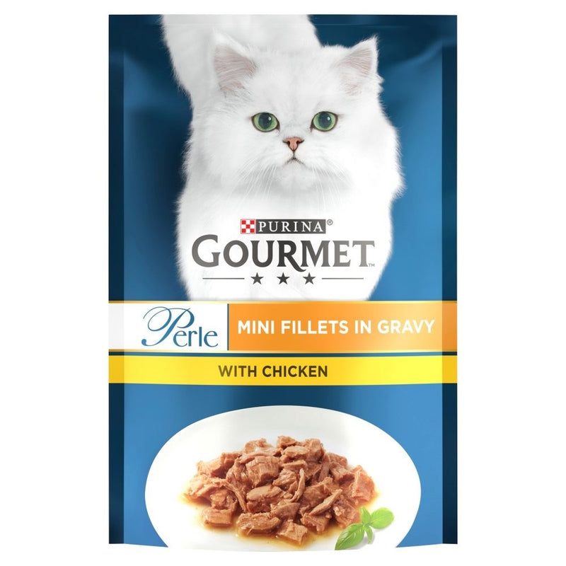 Grefi Cyw Iâr Gourmet Perle 26x85g