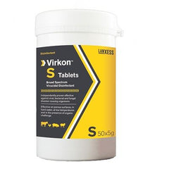 Twb Diheintydd Virkon S 50x5g Tabledi