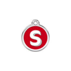 Alphabet Tag Letter S Red - Large