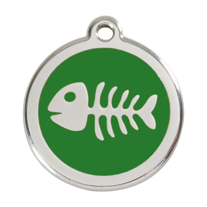 Fish Skeleton Green - Large